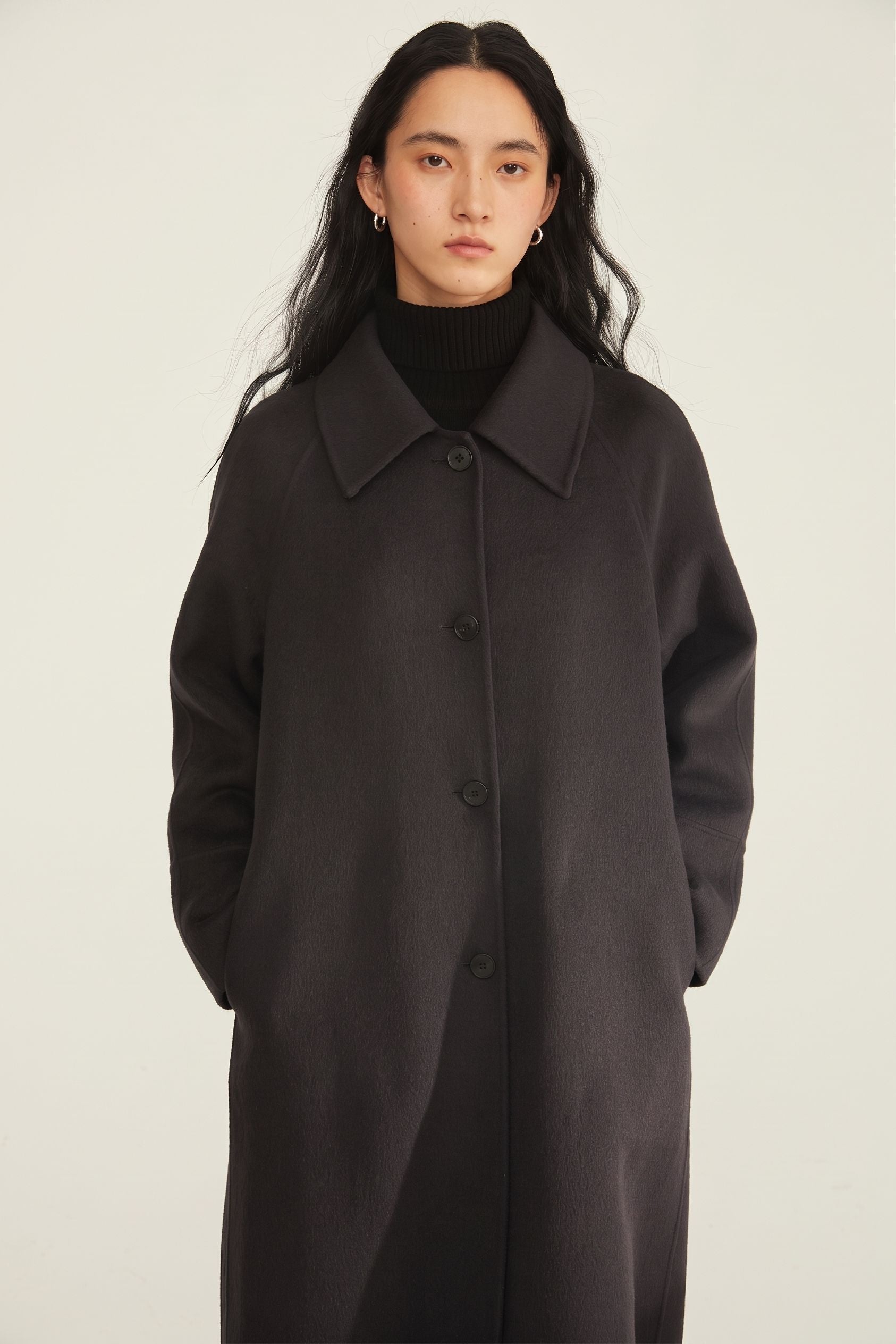 Beatrice Single-Breasted Long Coat