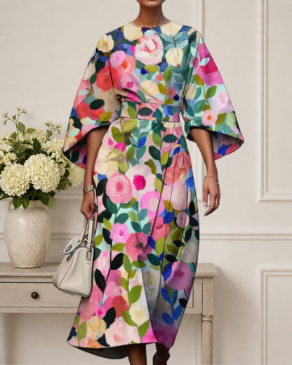 Celestia | Floral Midi Dress