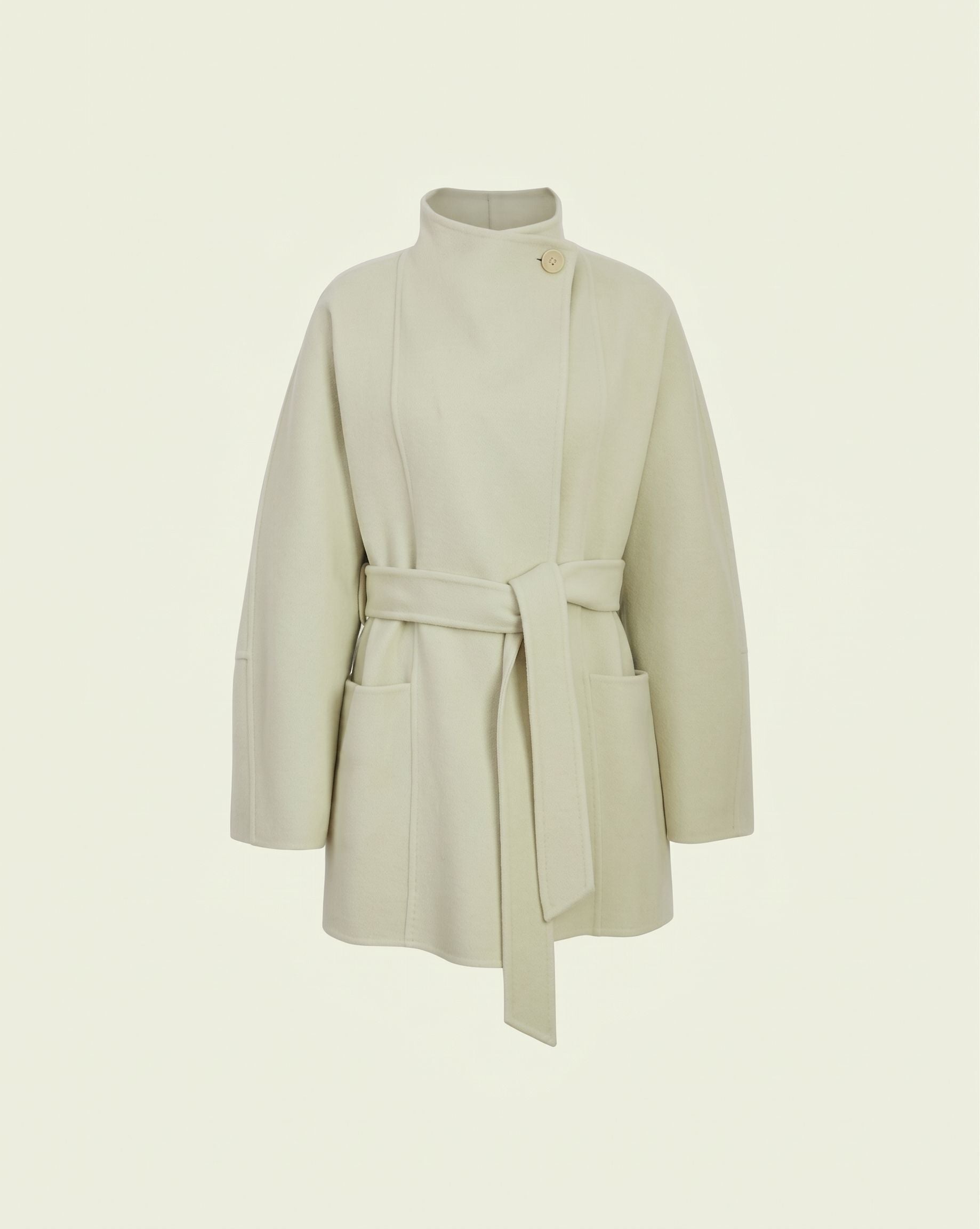 Fleur Shawl Coat - Light Green