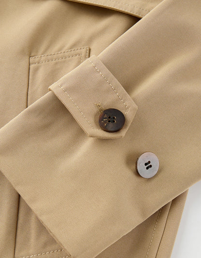 Brigitte Belted Short Trench Coat - Lifestyle