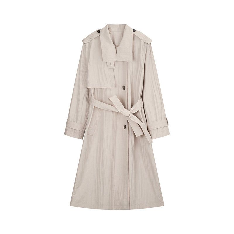 Céline | Belted Long Trench Coat | Single-Breasted A-Line Trench