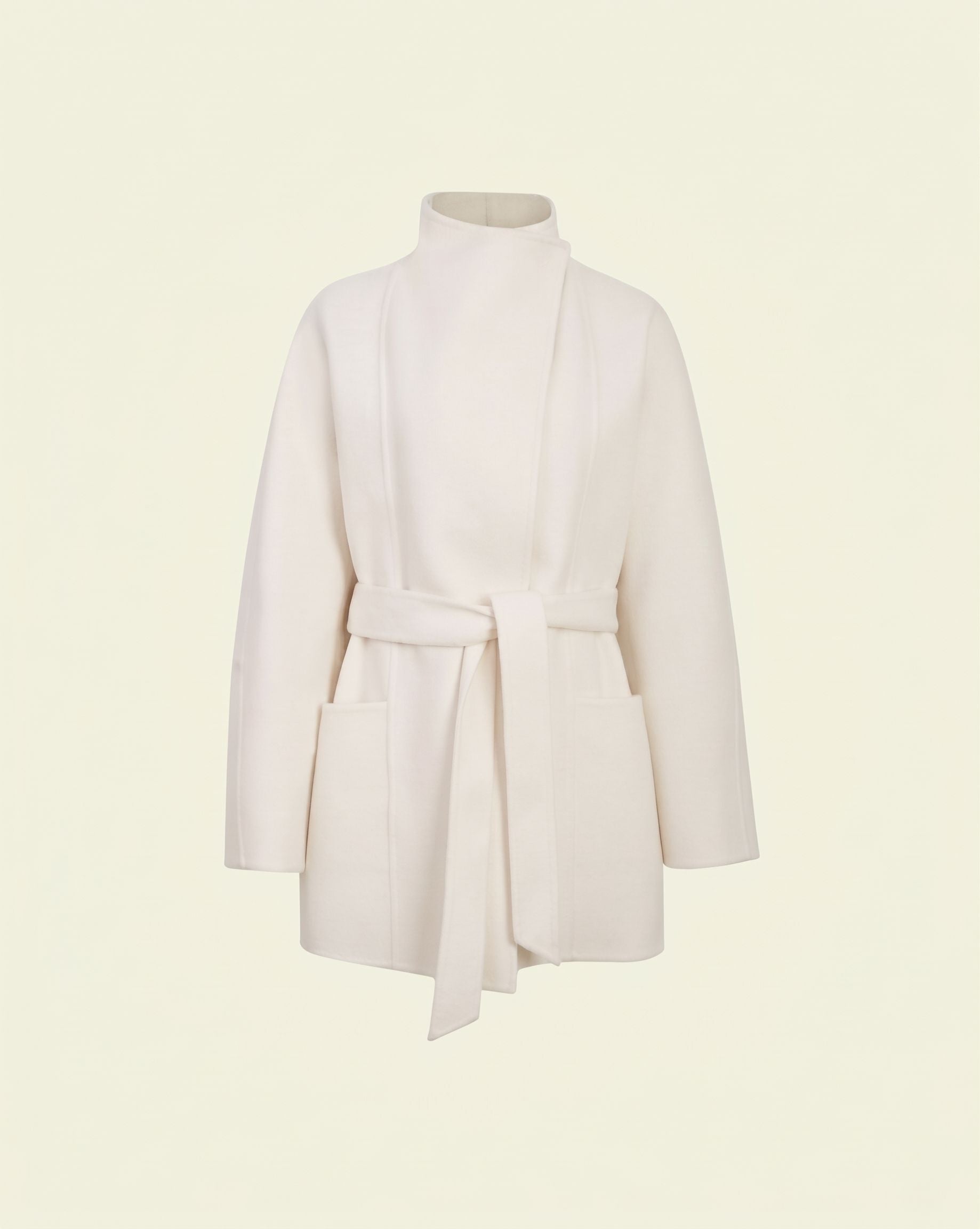 Fleur Shawl Coat - Ivory