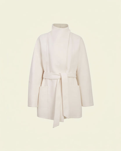 Fleur Shawl Coat - Ivory