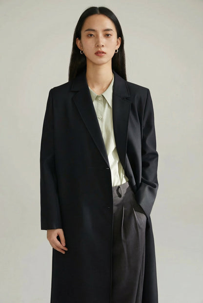 Margaux Double-Breasted Long Coat