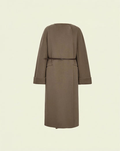 Heloise Wrap Coat - Khaki