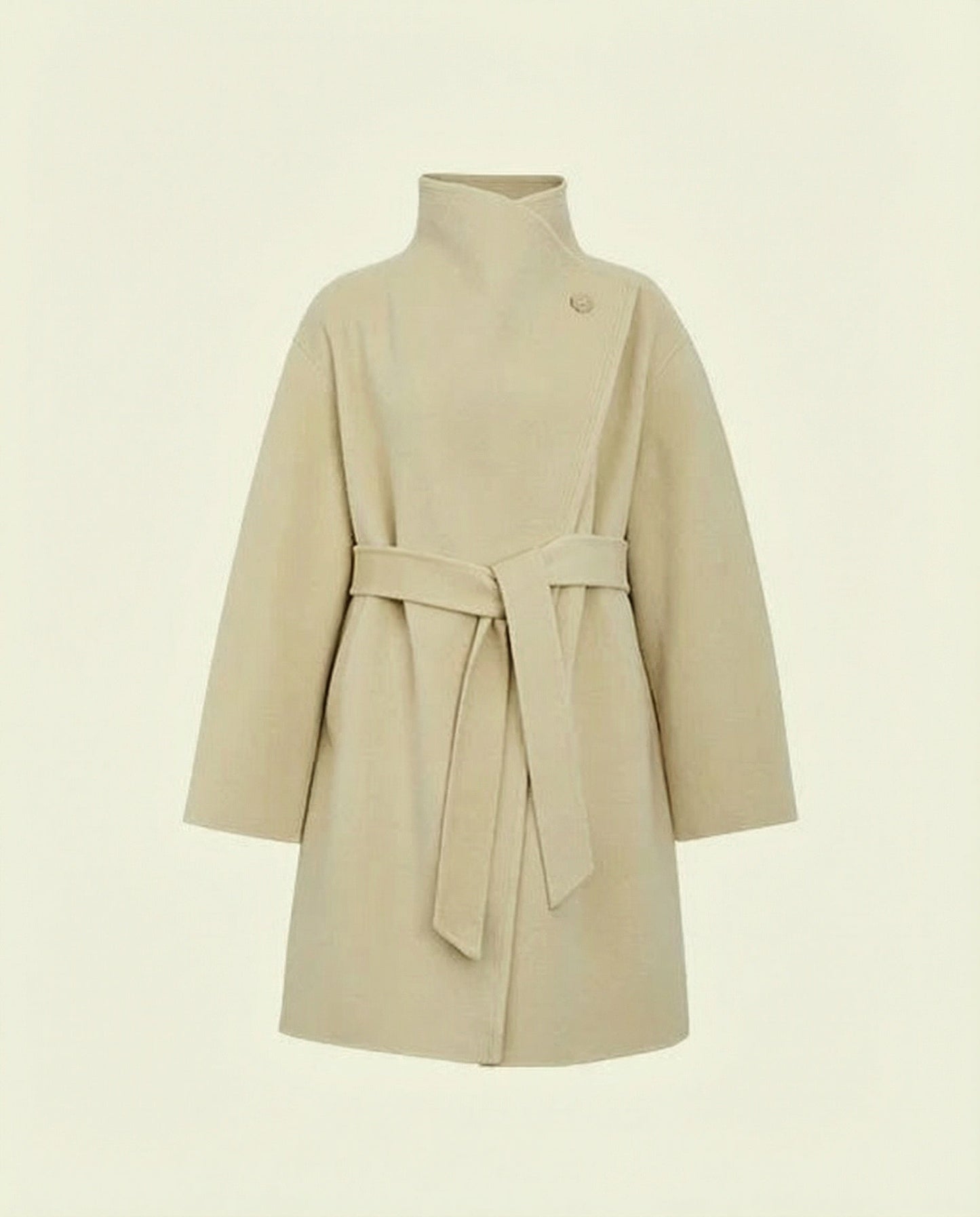 Amelie Wrap Coat - Light Yellow