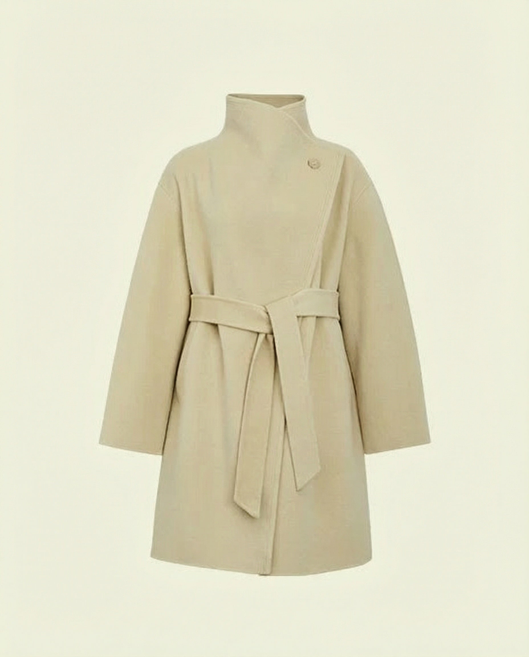 Amelie Wrap Coat - Light Yellow