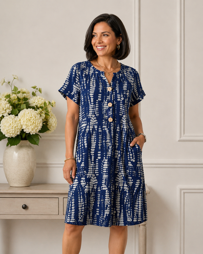 Elowen | Timeless Contrast Midi Dress