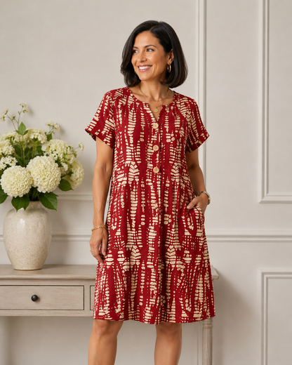 Elowen | Timeless Contrast Midi Dress