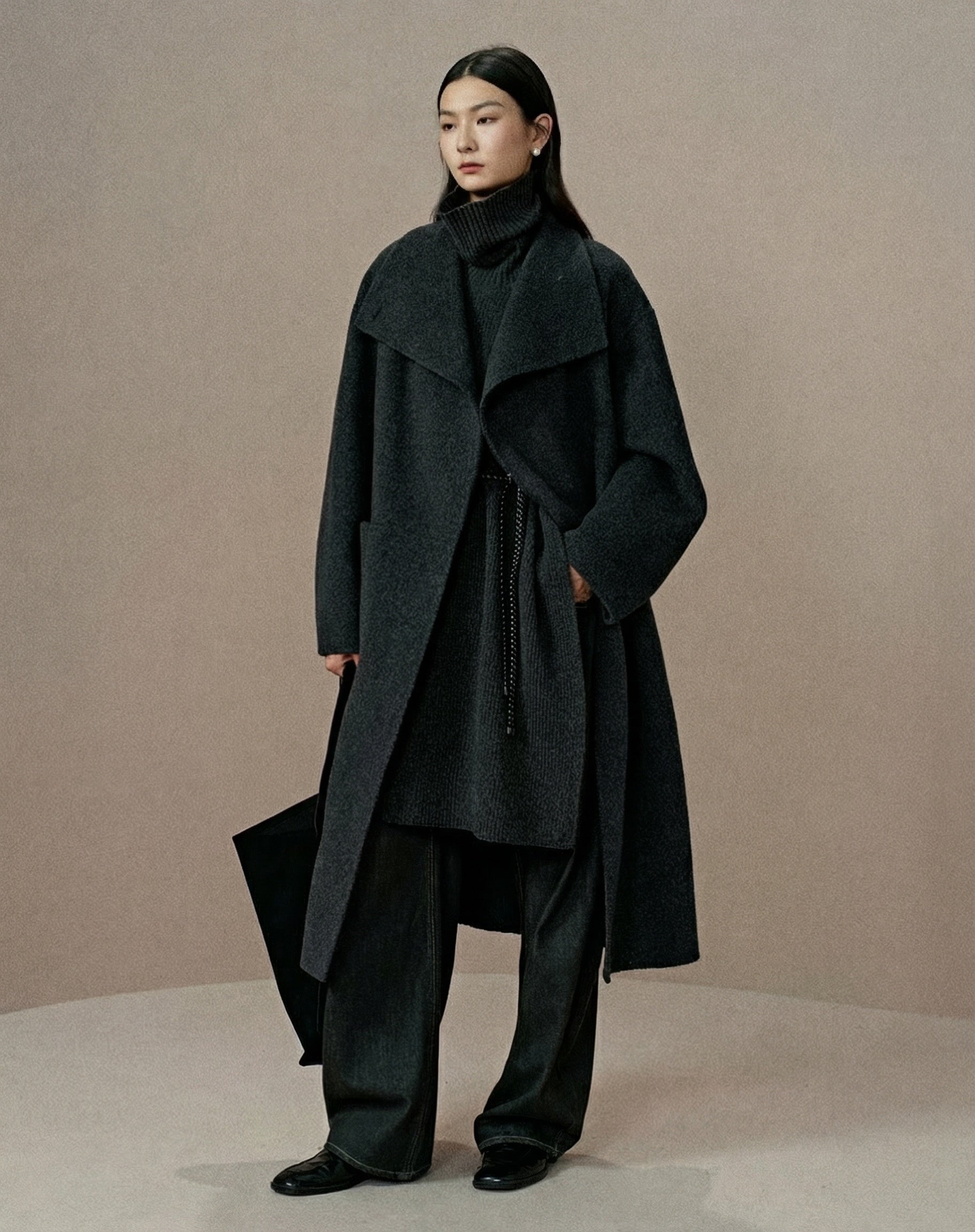 Gisele Shawl Coat back
