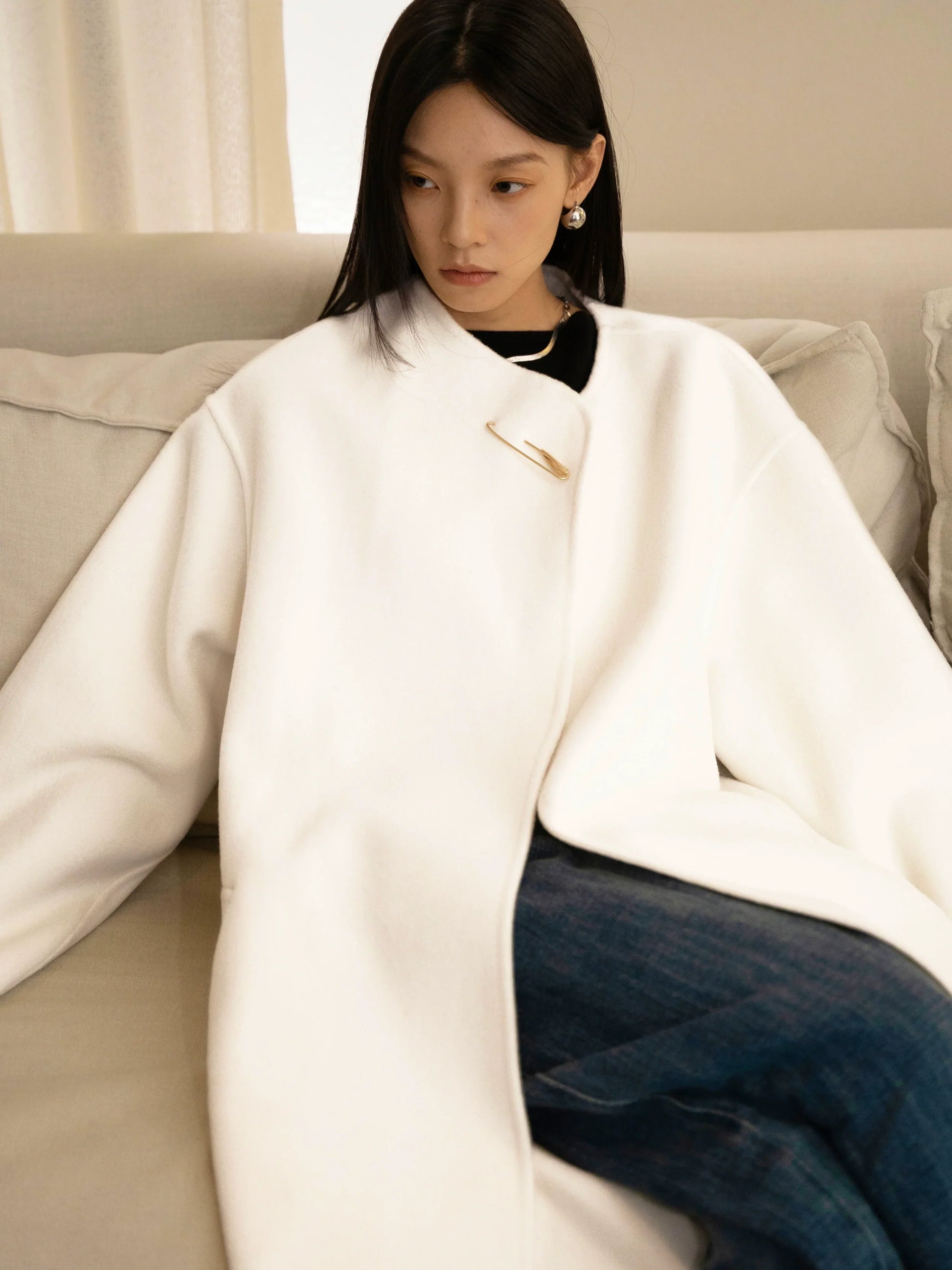 Adele Oversized Coat - Cassava