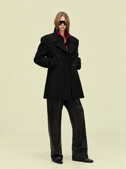 NRLA Double-Breasted Peacoat