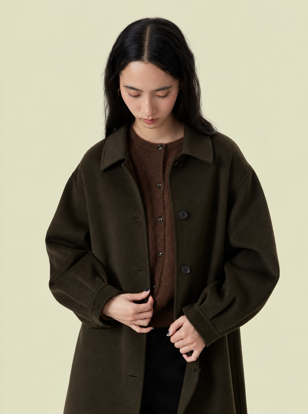 NRLA Single-Breasted Long Coat