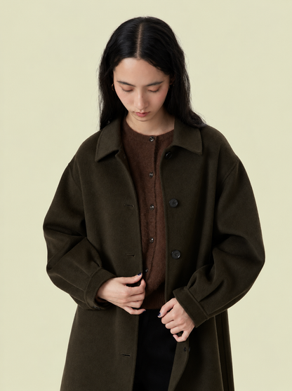NRLA Single-Breasted Long Coat