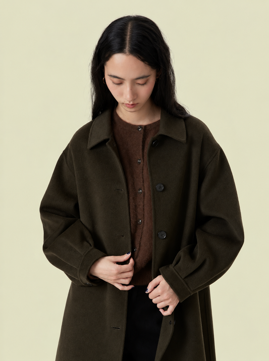 NRLA Single-Breasted Long Coat