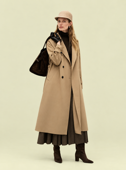 NRLA Belted Short Trench Coat