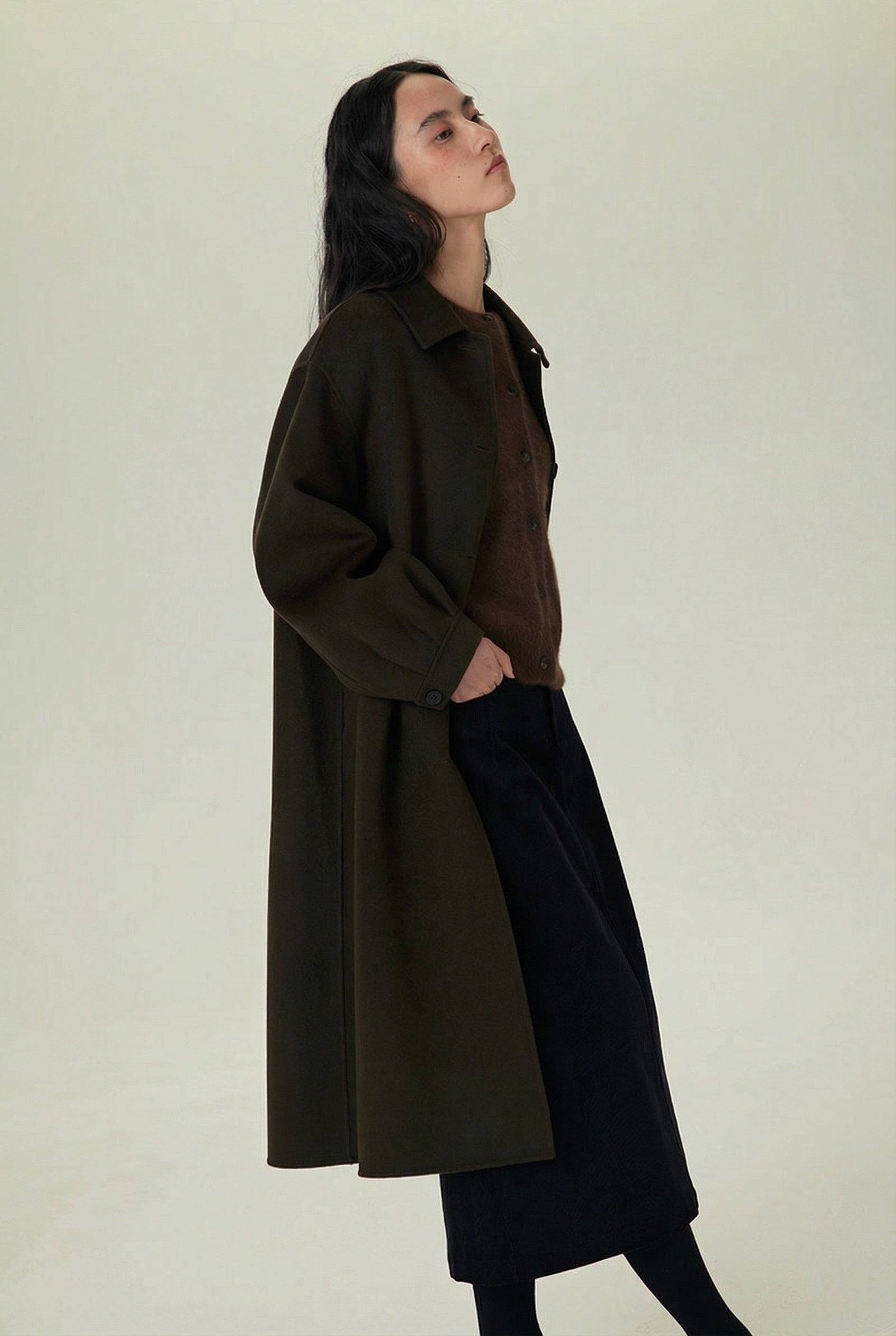 Odette Single-Breasted Long Coat