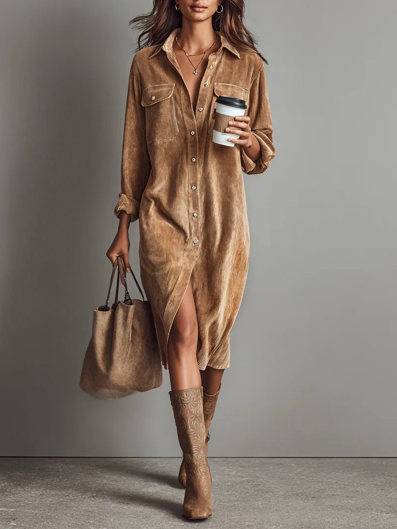 Lotte Dress - Brown 1