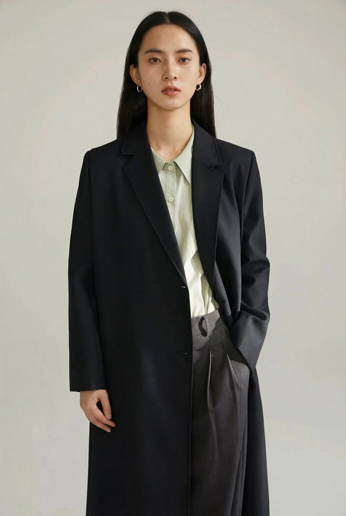 Margaux Double-Breasted Long Coat