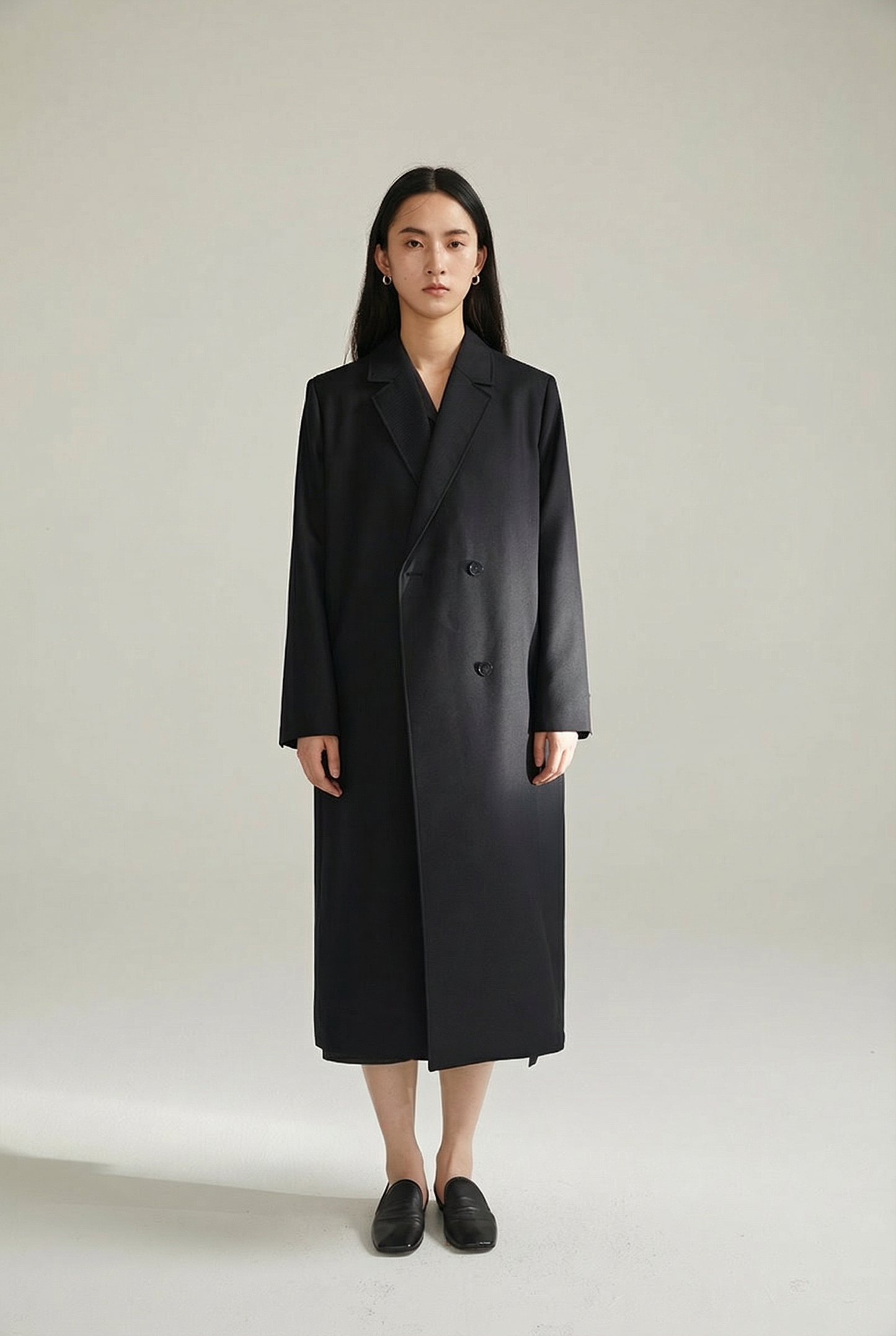 Margaux Double-Breasted Long Coat