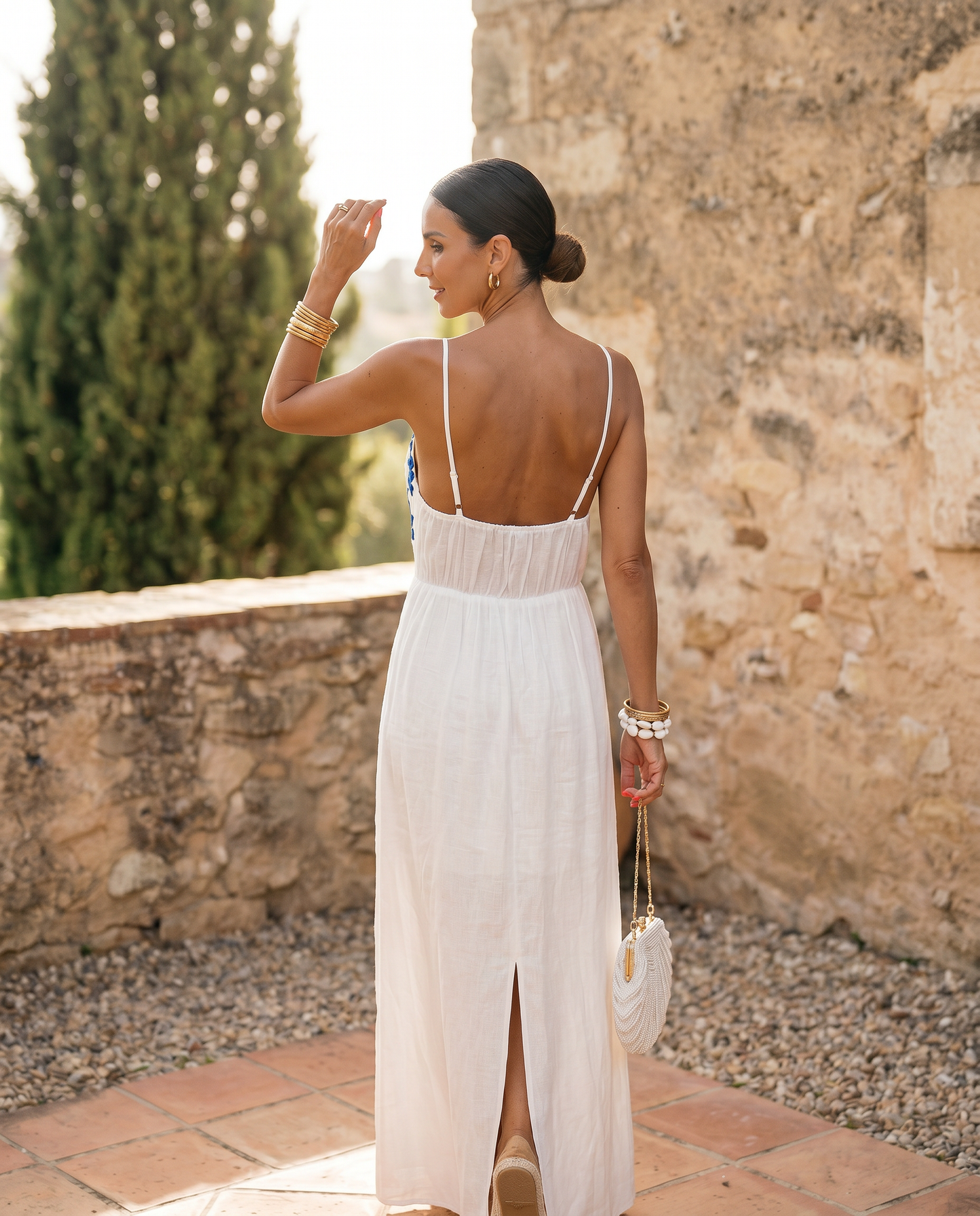 Gardenia Elegant White Wedding Guest Dress | Norella Boutique Boston
