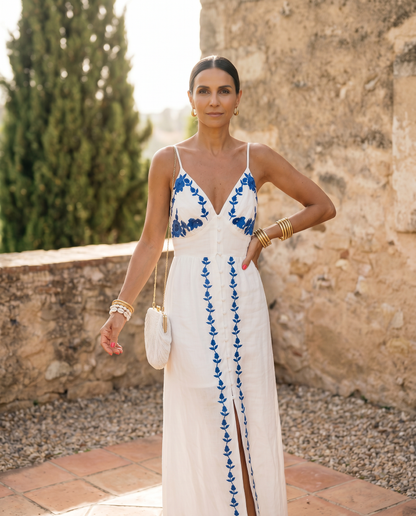 Gardenia Elegant White Wedding Guest Dress | Norella Boutique Boston