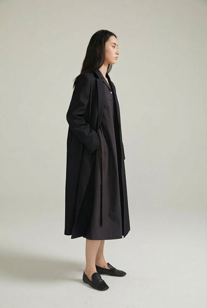 Margaux Double-Breasted Long Coat