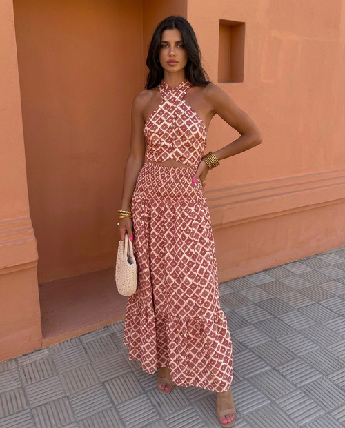 Elsa Elegant Off-Shoulder Two-Piece Set | Norella Boutique Boston