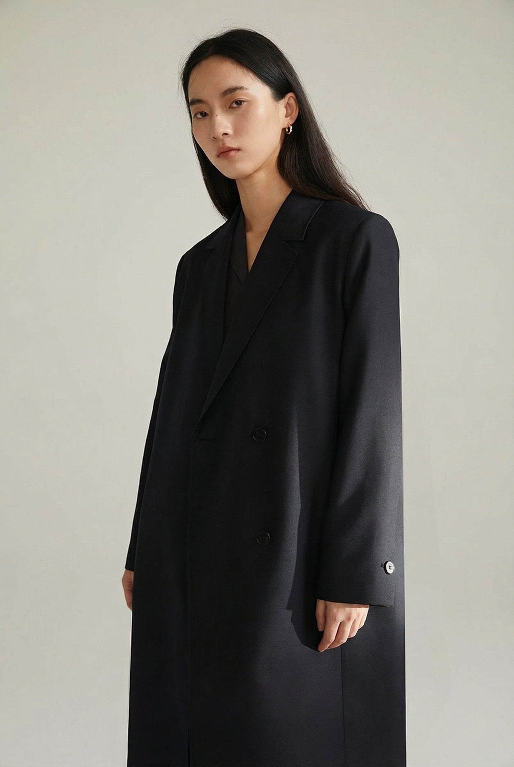 Margaux Double-Breasted Long Coat