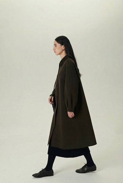Odette Single-Breasted Long Coat